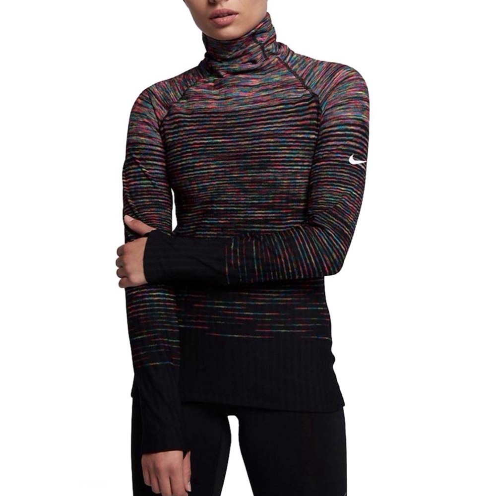 Nike Women’s Hyper Warm Space Dyed Fleece Lined Training Top Size Medium